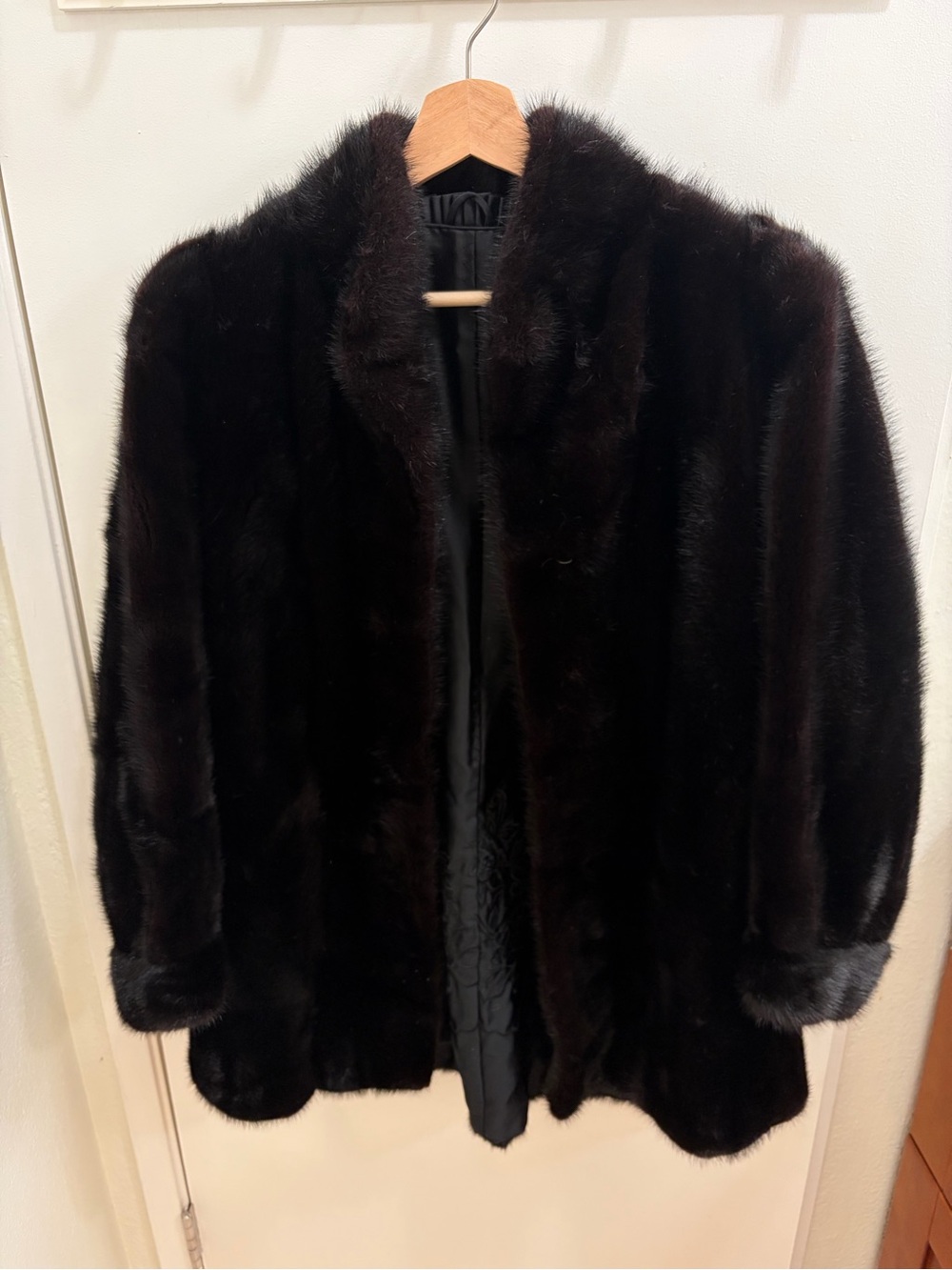 Saga Furs Dark Brown Mink Coat - Luxurious Women's Outerwear